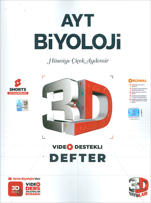 AYT Biyoloji Video Destekli Defter