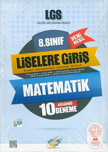8 Sınıf LGS Matematik 10 Çözümlü Deneme