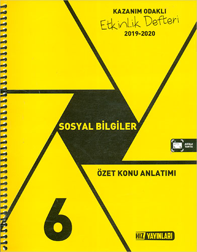 6 Sınıf Sosyal Bilgiler Kazanım Odaklı Etkinlik Defteri Hız Yayınları
