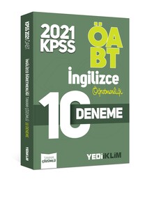 Yediiklim 2021 ÖABT İngilizce Öğretmenliği Tamamı Çözümlü 10 Deneme Komisyon