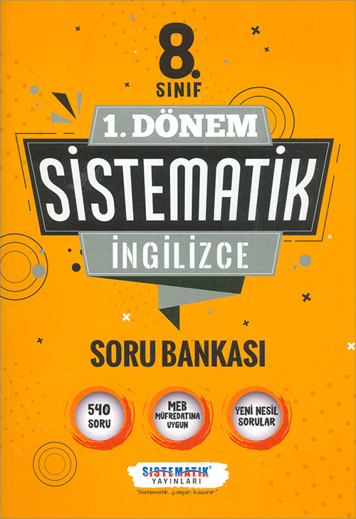 8 Sınıf 1 Dönem İngilizce Sistematik Soru Bankası Sistematik Yayınları Komisyon 44 İndirim