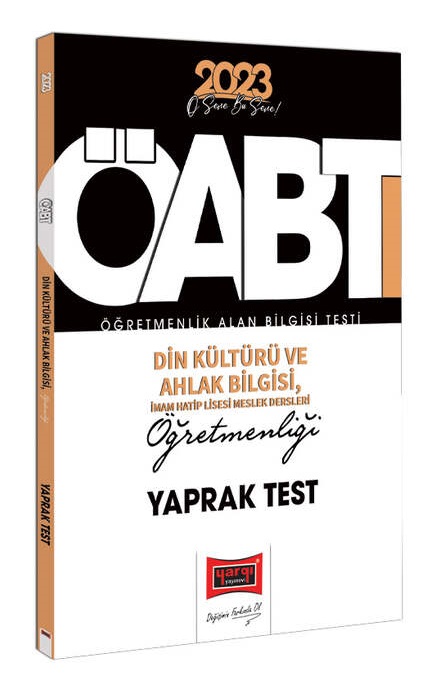 Yargı Yayınları 2023 KPSS ÖABT Din Kültürü ve Ahlak Bilgisi ve İmam Hatip Liseleri Meslek Dersleri Öğretmenliği Çek Kopart Yaprak Test