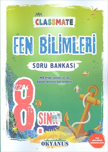Okyanus 8 Sınıf Classmate Fen Bilimleri Soru Bankası Komisyon 25 İndirim