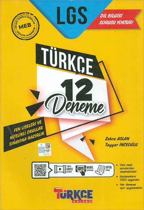 8 Sınıf LGS Türkçe 15 Deneme