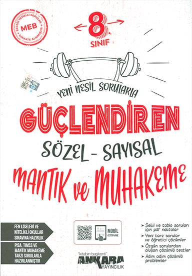 8 SINIF GÜÇLENDİREN SÖZEL SAYISAL MANTIK VE MUHAKEME S B ANKARA
