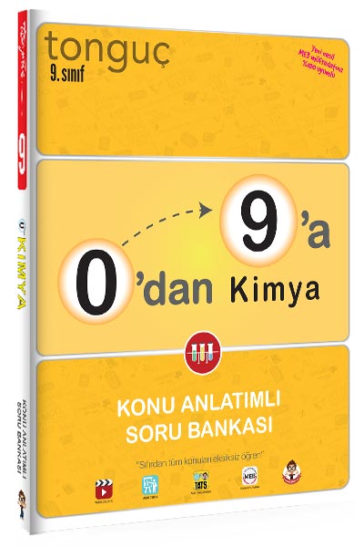Tonguç 0 dan 9 a Kimya Konu Anlatımlı Soru Bankası Komisyon