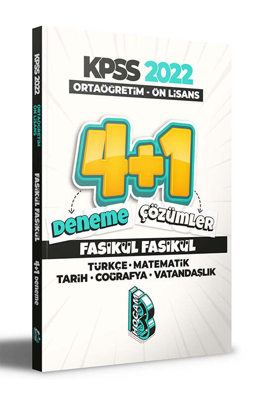 Benim Hocam 2022 KPSS Ortaöğretim Önlisans 4 1 Fasikül Deneme Komisyon 25 İndirim