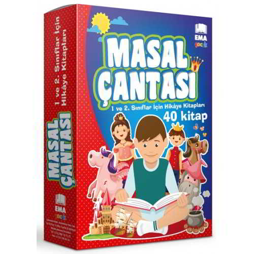 Masal Çantası 100 Temel Eserden Seçilmiş 40 Kitap 1 ve 2 Sınıflar İçin