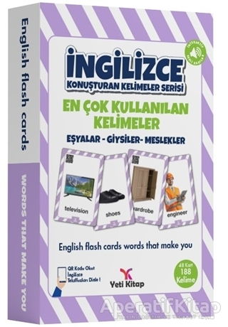Eşyalar Giysiler Meslekler En Çok Kullanılan Kelimeler İngilizce Konuşturan Kelimeler Serisi