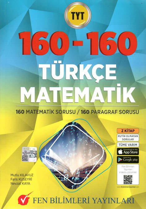 Fen Bilimleri Yayınları TYT 160 Matematik 160 Türkçe Soru Bankası
