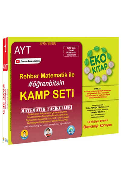 Tonguç Akademi AYT Matematik Fasikülleri Seti Eko Komisyon 25 İndirim