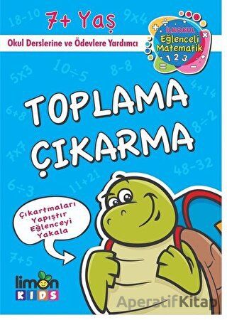 Çıkartmalı Toplama Çıkartma İlk Okul Eğlenceli Matematik LimonKIDS