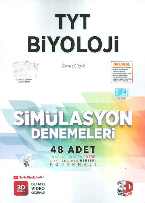 TYT Biyoloji Simülasyon Denemeleri Detaylı Video Çözümlü