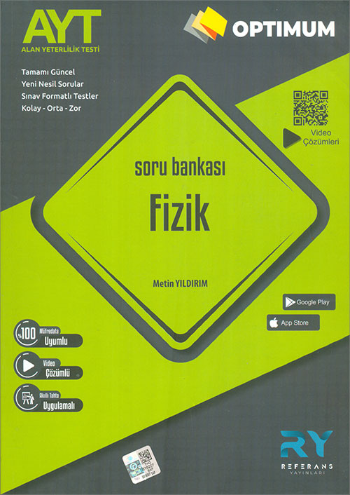Referans Optimum AYT Fizik Soru Bankası Video Çözümlü 2021