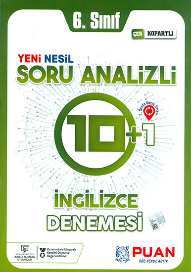 6 Sınıf İngilizce Soru Analizli 10 1 Deneme Puan Yayınları Komisyon