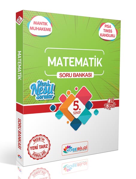 5 Sınıf Matematik Soru Bankası KöşeBilgi Yayınları 2024 öncesi müfredat Komisyon 25 İndirim