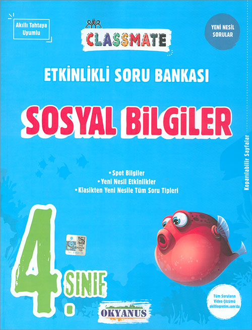 4 Sınıf Sosyal Bilgiler Classmate Etkinlikli Soru Bankası