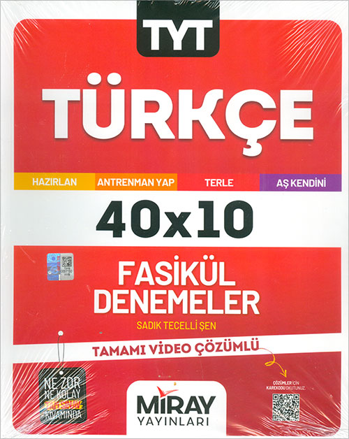 Miray Yayınları TYT Sıfır Hata Türkçe 10 Deneme