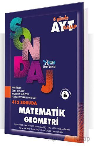 Yayın Denizi Yayınları AYT Matematik Geometri Pro 412 Soruda Sondaj Kamp