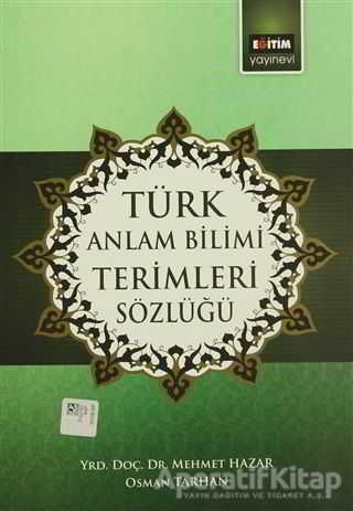 Türk Anlam Bilimi Terimleri Sözlüğü