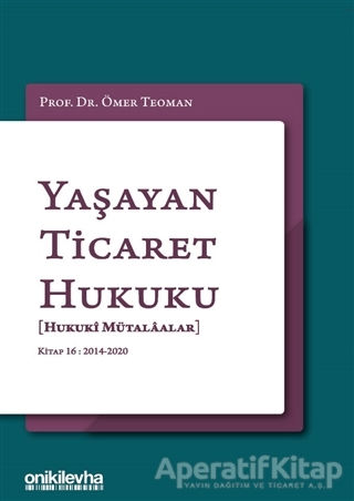 Yaşayan Ticaret Hukuku Kitap 16 2014 2020