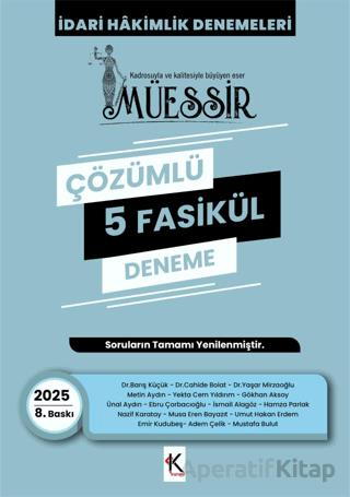 Müessir İdari Hakimlik Denemeleri 2025 Çözümlü 5 Deneme