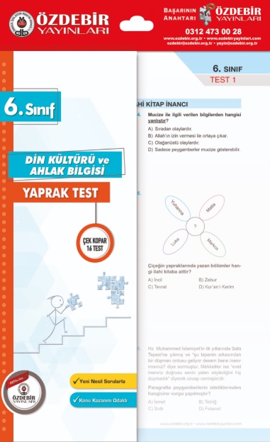 6 Sınıf Din Kültürü ve Ahlak Bilgisi Yaprak Test