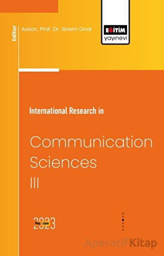 International Research in Communication Sciences III