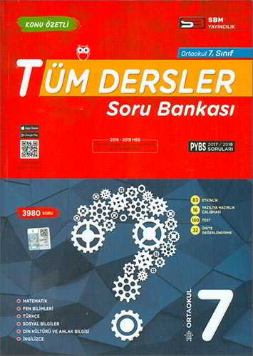 Ortaokul 7 Sınıf Tüm Dersler Soru Bankası