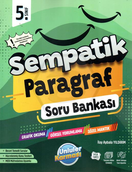 5 SINIF PARAGRAF SEMPATİK GÜNCEL BASKI S B ÜNLÜLER KARMASI