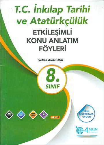 8 Sınıf T C İnkılap Tarihi ve Atatürkçülük Etkileşimli Konu Anlatım Föyleri