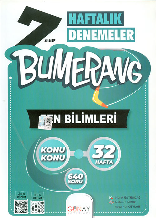 7 Sınıf Fen Bilimleri Bumerang 32 Haftalık Denemeler