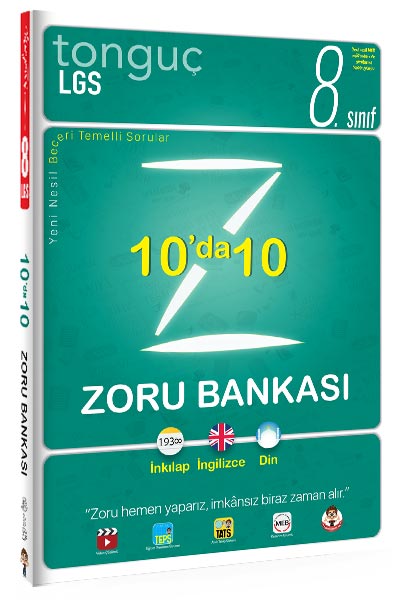 Tonguç 8 Sınıf 10 da 10 Zoru Bankası Komisyon