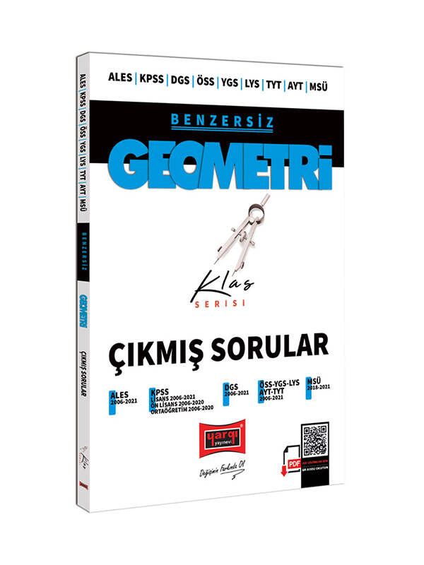 Yargı Yayınları 2023 KPSS ALES DGS ÖSS YGS LYS TYT AYT MSÜ Benzersiz Geometri Çıkmış Sorular