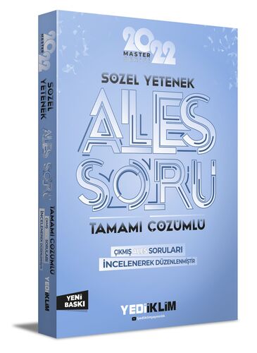 ALES Master Serisi Sözel Yetenek Tamamı Çözümlü Son 10 Sınav Çıkmış Sorular 10 Mayıs 2026 ALES 1 Ekli