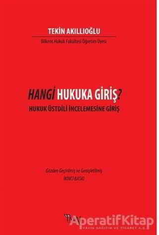 Hangi Hukuka Giriş