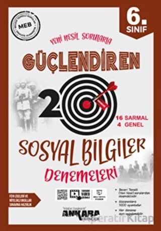 6 SINIF GÜÇLENDİREN SOSYAL BİLGİLER 20 DENEME ANKARA