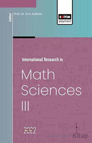 İnternational Research in Math Sciences III