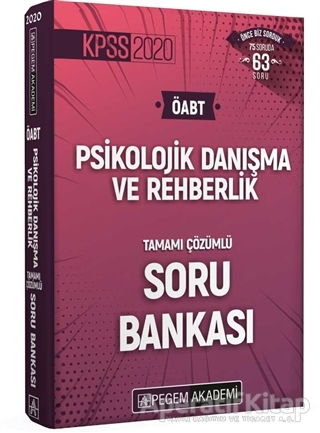 2020 KPSS ÖABT Psikolojik Danışma ve Rehberlik Tamamı Çözümlü Soru Bankası Kolektif 15 İndirim