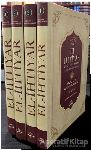 El İhtiyar Li Ta lil l Muhtar Delilleriyle Hanefi Fıkhı Seyi 4 Kitap Takım