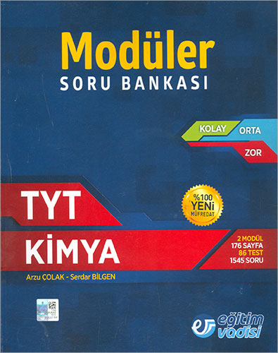 Eğitim Vadisi TYT Kimya Modüler Soru Bankası Komisyon