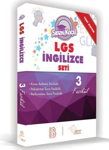 Benim Hocam LGS 8 Sınıf Sınav Koçu İngilizce Seti 3 Fasikül Komisyon 32 İndirim