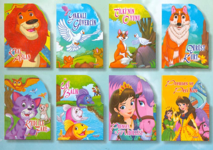 Şekilli Kitaplar Seti 8 Kitap Kitap