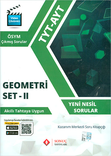 Sonuç Yayınları TYT AYT Geometri Set 2 Kazanım Merkezli Soru Bankası