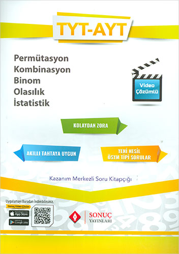 Sonuç Yayınları TYT AYT Permütasyon Kombinasyon Binom Olasılık