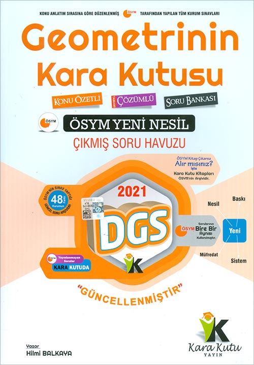 İnformal Yayınları 2022 DGS Geometrinin Kara Kutusu Konu Özetli Dijital Çözümlü Çıkmış Soru Bankası
