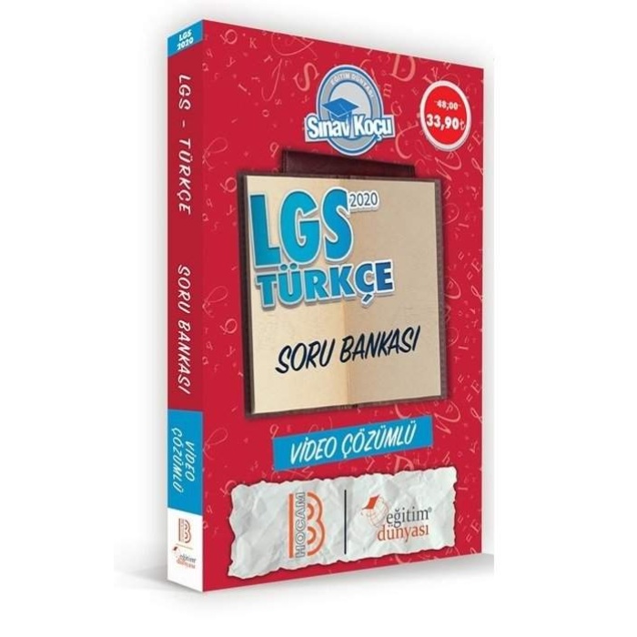LGS Türkçe Sınav Koçu Soru Bankası Eğitim Dünyası Yayınları Komisyon 10 İndirim