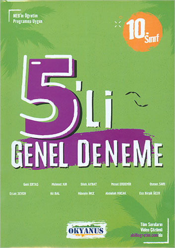 Okyanus Yayınları 10 Sınıf 5 li Genel Deneme