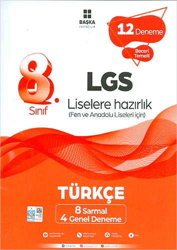 8 Sınıf LGS Türkçe 12 Deneme Başka Yayıncılık Komisyon
