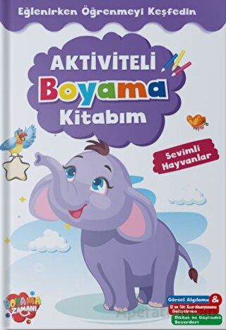Aktiviteli Boyama Kitabı Sevimli Hayvanlar